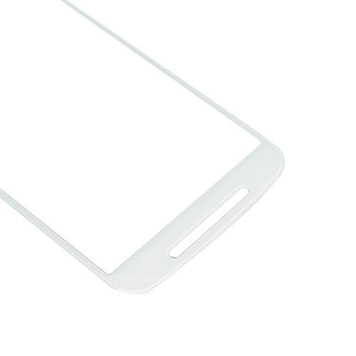 Custom Front Glass for Motorola Moto G2 White