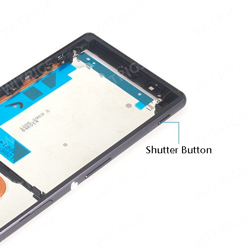 OEM Middle Housing for Sony Xperia Z3 Dual Black