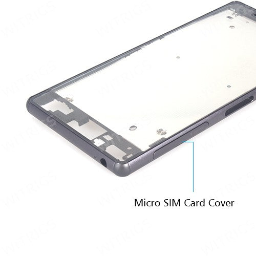 OEM Middle Housing for Sony Xperia Z3 Dual Black