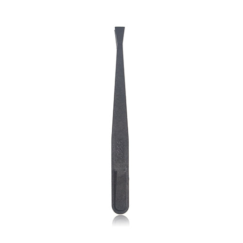 Flat Tip Plastic Tweezers Black