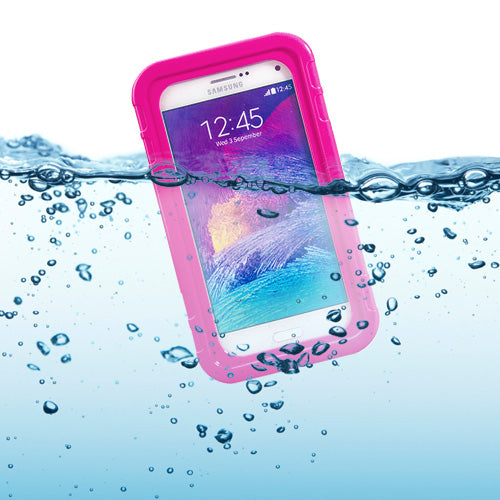 Universal Waterproof Hard Case for Smart Phone Magenta
