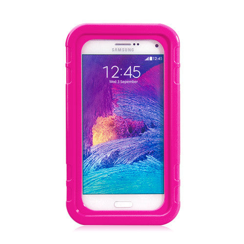 Universal Waterproof Hard Case for Smart Phone Magenta
