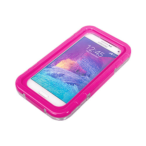 Universal Waterproof Hard Case for Smart Phone Magenta Universal Waterproof Hard Case for Smart Phone Magenta