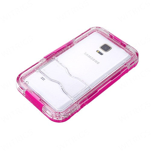 Universal Waterproof Hard Case for Smart Phone Magenta