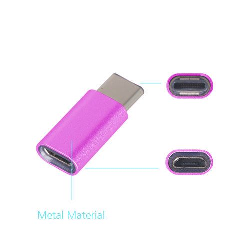 Metal USB Type-C to Micro USB Adapter for OnePlus Two Magenta