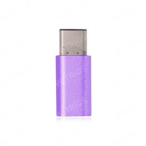 Metal USB Type-C to Micro USB Adapter for OnePlus Two Purple