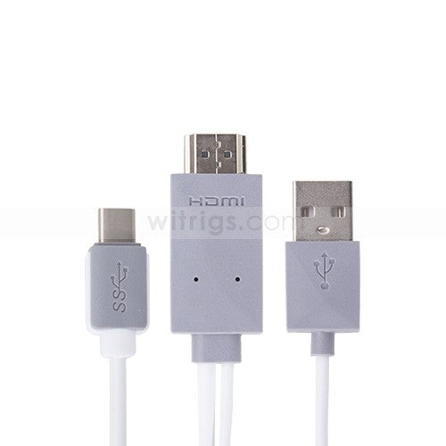 USB Type-C to HDMI Cable for OnePlus Two White