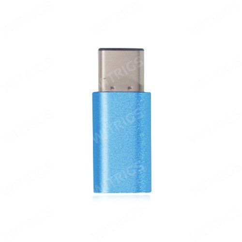 Metal USB Type-C to Micro USB Adapter for OnePlus Two Blue