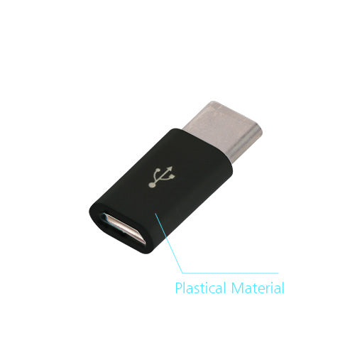 Plastic USB Type-C to Micro USB Adapter for OnePlus Two Black