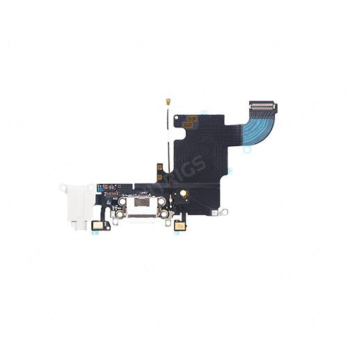OEM Charging Port & Headphone Jack Flex for iPhone 6S White