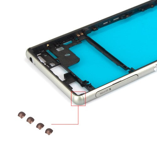 OEM Middle Frame Corner Cover for Sony Xperia Z3 Gold