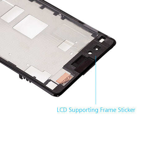 OEM LCD Supporting Frame for Sony Xperia Z1 Compact Black