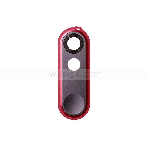 OEM Camera + Flashlight Cover for Motorola Droid Turbo 2 XT1585 Red