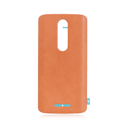 OEM Back Cover for Motorola Droid Turbo 2 XT1585 Genuine Pebbled Leather Natural