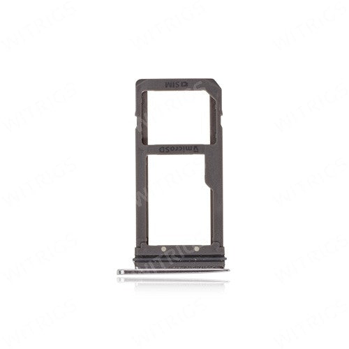 OEM SIM & SD Card Tray for Samsung Galaxy S7Edge Silver