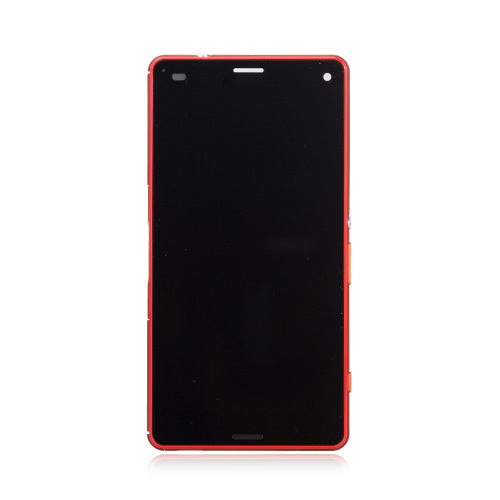 Custom LCD Screen Assembly Replacement for Sony Xperia Z3 Compact Red