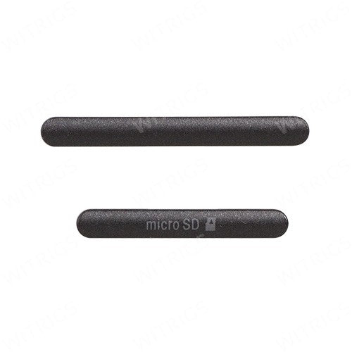 OEM Micro SD + USB Cover Flap for Sony Xperia M4 Aqua Dual Black