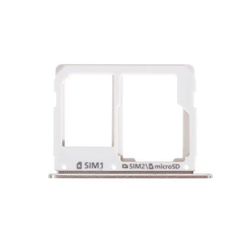 OEM SIM + SD Card Tray for Samsung Galaxy A9(2016) Pearl White