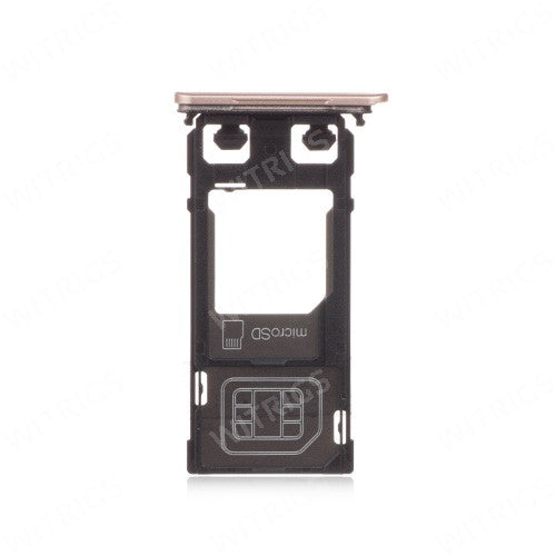 OEM SIM & SD Card Tray for Sony Xperia X Rose Gold