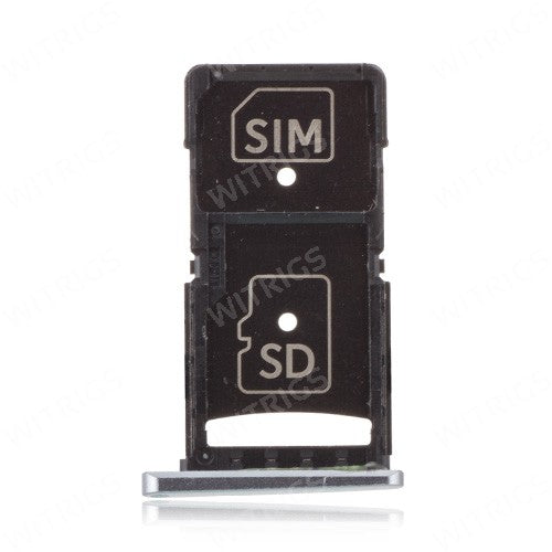 OEM SIM Card & SD Card Tray for Motorola Droid Turbo 2 White