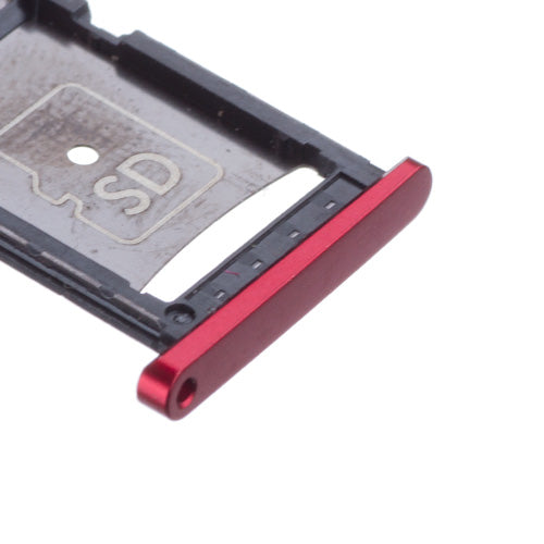 OEM SIM Card & SD Card Tray for Motorola Droid Turbo 2 Wine Red