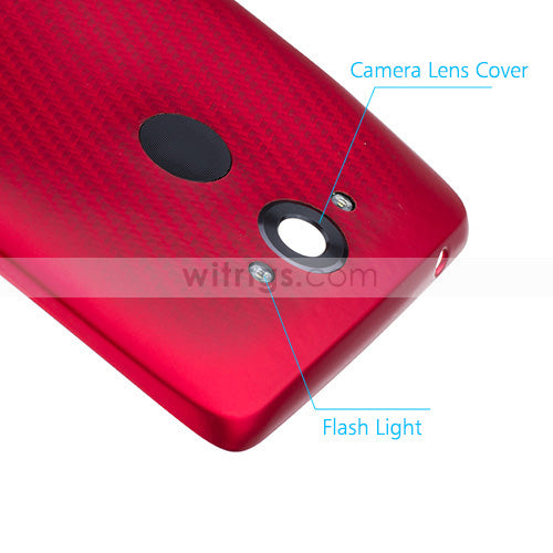 OEM Smooth Back Cover for Motorola Droid Turbo XT1254 Bright Red