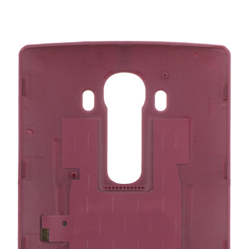 Custom Leather Battery Cover for LG G4 Wine Red