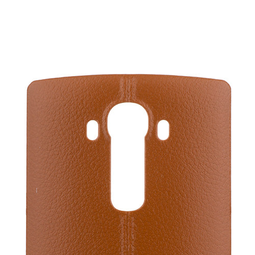 Custom Leather Battery Cover for LG G4 Brown
