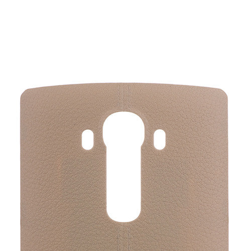 Custom Leather Battery Cover for LG G4 Cream Colored