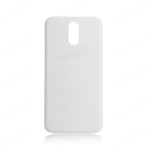 Custom Battery Cover for Motorola Moto G4 Plus White