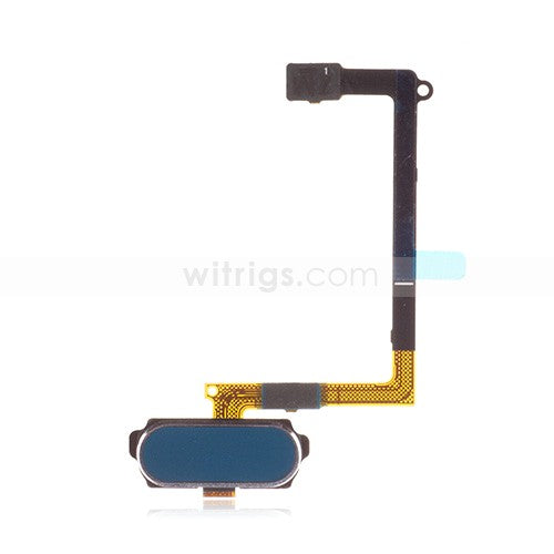 OEM Home Button Assembly for Samsung Galaxy S6 Blue Topaz