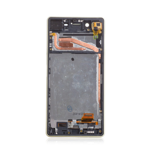 OEM LCD Screen Assembly Replacement for Sony Xperia X Lime Gold