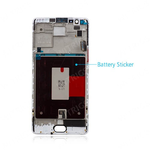 OEM Screen Replacement with Frame for OnePlus 3/3T White