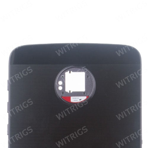 OEM Back Cover with Power Button Flex for Motorola Moto Z Black