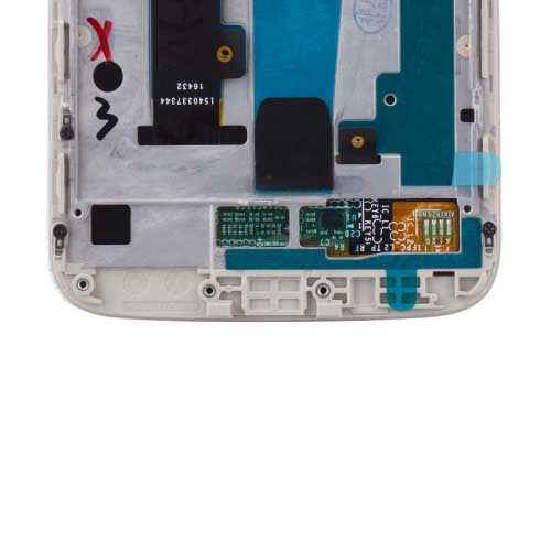 OEM LCD Screen Assembly Replacement for Motorola Moto M Silver