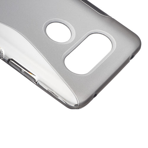S-Shape TPU Case for LG V20 Gray