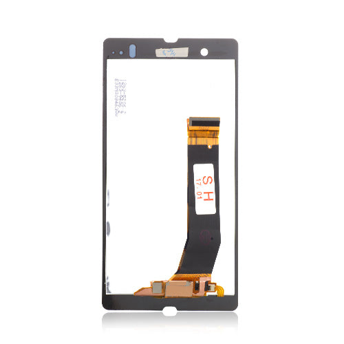 Custom LCD Screen with Digitizer Replacement for Sony Xperia Z Black
