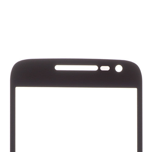 Custom Front Glass for Motorola Moto G4 Play Black