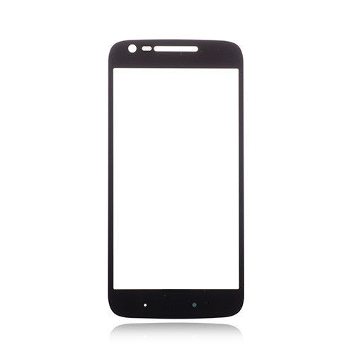 Custom Front Glass for Motorola Moto G4 Play Black