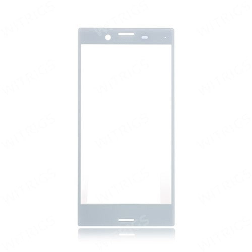 Custom Front Glass for Sony Xperia X Compact Mist Blue