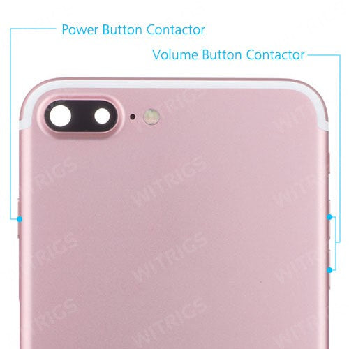 OEM Custom Back Housing + Power Button Flex for iPhone 7 Plus Rose Gold