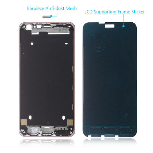 OEM LCD Supporting Frame for LG X Cam Pink-Gold