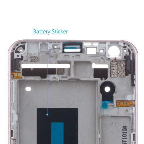 OEM LCD Supporting Frame for LG X Cam Pink-Gold