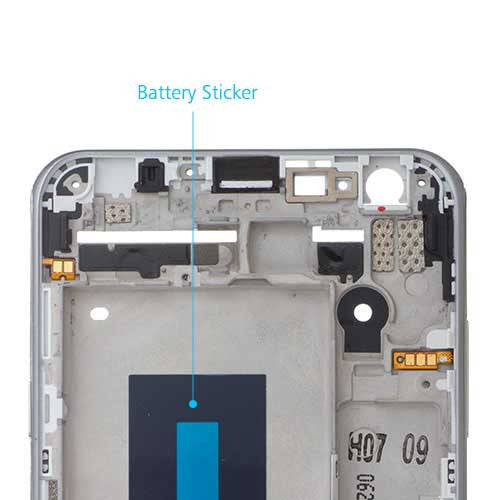 OEM LCD Supporting Frame for LG X Cam Titan-Silver