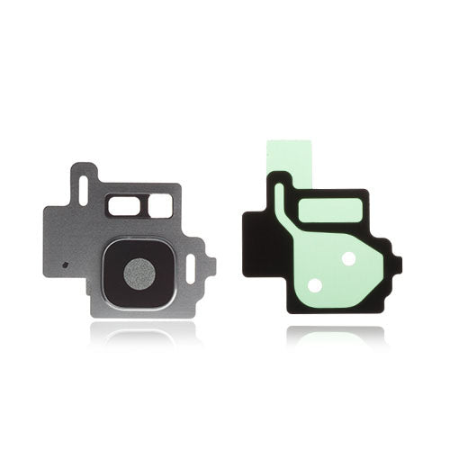 OEM Camera Lens + Flashlight Bracket for Samsung Galaxy S8 Arctic Silver