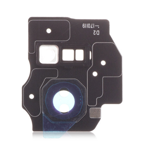 OEM Camera Lens + Flashlight Bracket for Samsung Galaxy S8 Plus Midnight Black