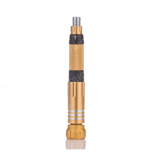 BST-8927A Six in One Screwdriver Set Gold