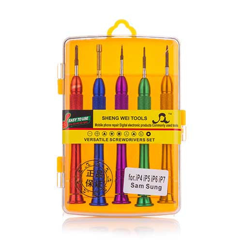Versatile Screwdriver Set for iPhone Mobile Phone Colorful