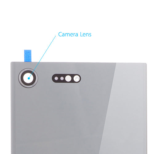 OEM Battery Cover + Camera Lens for Sony Xperia XZ Premium Luminous Chrome