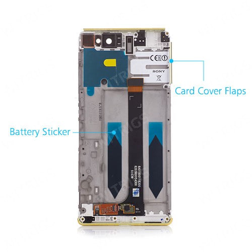 Custom LCD Screen Assembly Replacement for Sony Xperia XA Ultra Lime Gold